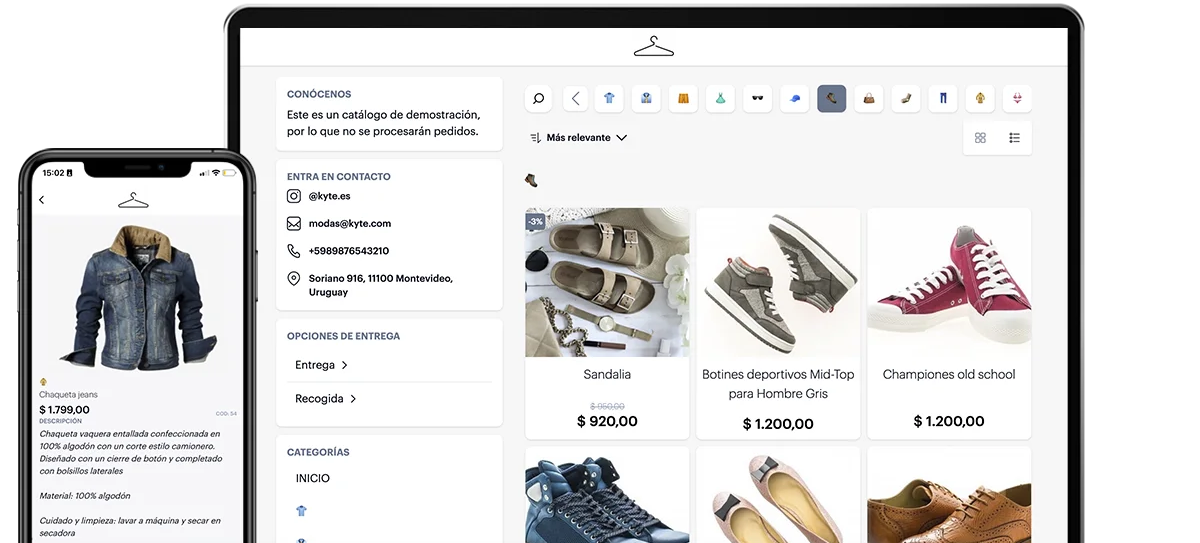 Catálogo online sin pago
